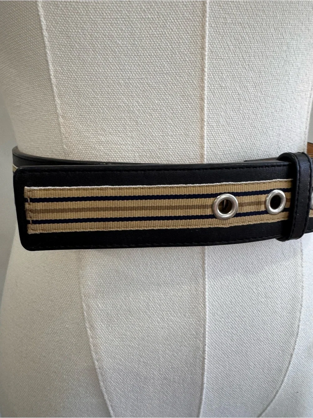 Ariat Leather & Fabric Stripe Belt | Size 34/85 | Style E106032